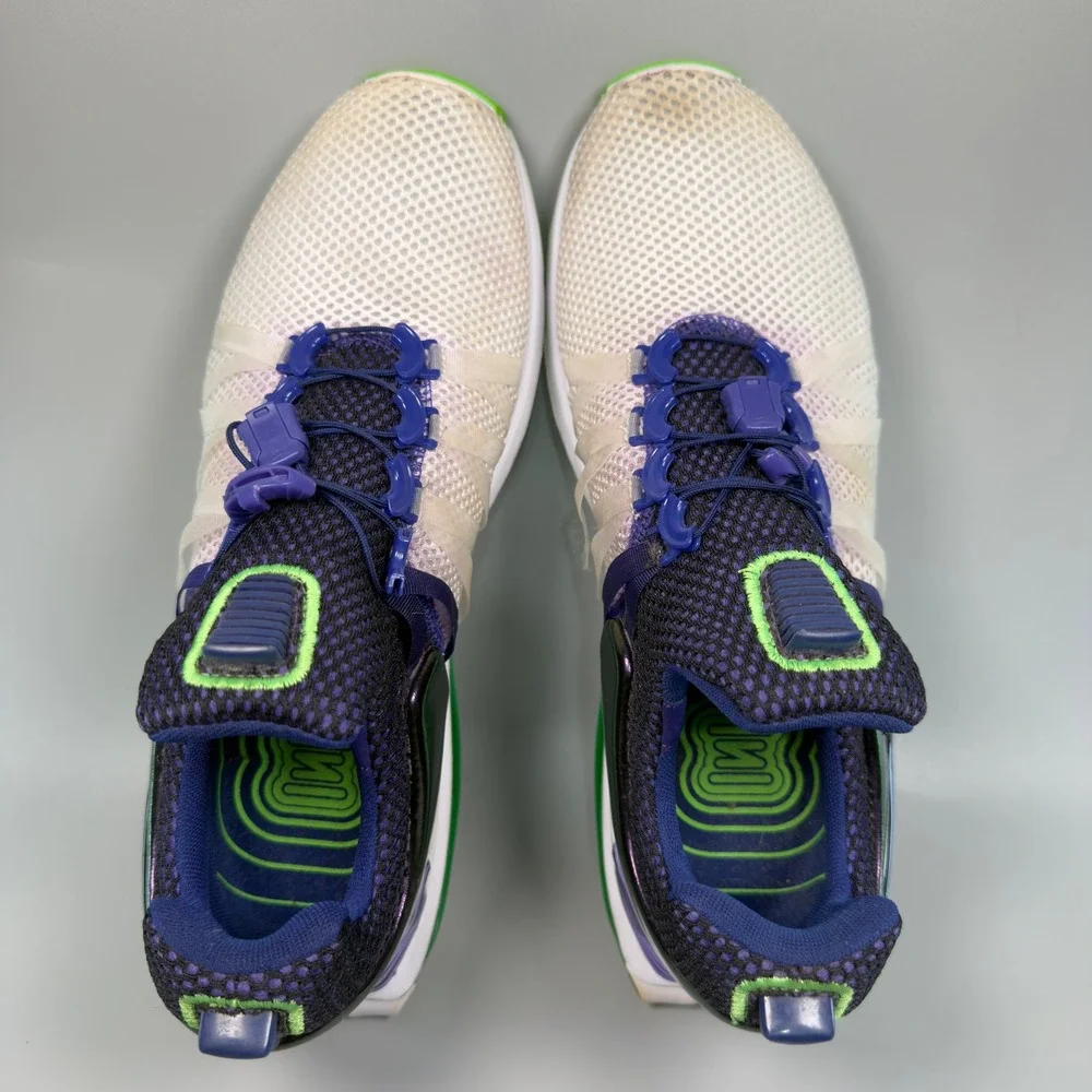 Nike Shox Gravity Fusion Violet Womens 9.5 9 1/2 Running‎ Shoes White Sneakers